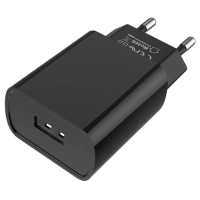 Сетевое зарядное устройство Borofone BA20A, 1 USB, 2.1 А, чёрное