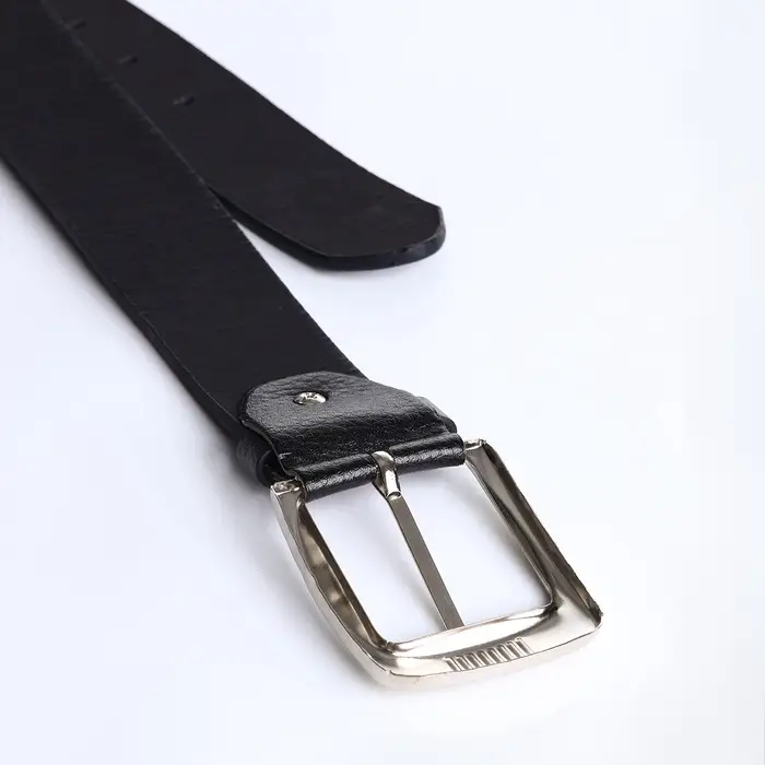 Ремень мужской, ширина 3.6 см, винт, пряжка металл, чёрный