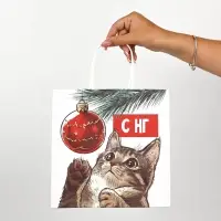 Пакеты подарочные новогодние &laquo;Новый год&raquo;, 22&times;22&times;11 см, 10 шт.