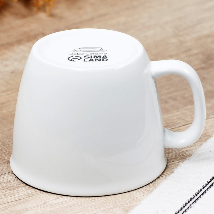 Кружка керамическая «С любовью», 400 мл, цвет белый Кружка керамическая «С любовью», 400 мл, цвет белый