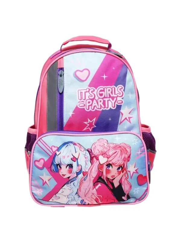 Рюкзак школьный, эргономичная спинка, 37&times;26&times;13 см &laquo;Аниме подружки&raquo;