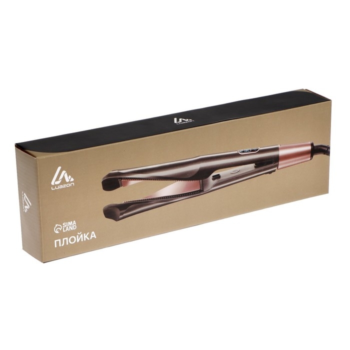 Плойка Luazon LW-21, 40 вт, керамическое покрытие, d=35mm, до 230°C, серо-розовая Плойка Luazon LW-21, 40 вт, керамическое покрытие, d=35mm, до 230°C, серо-розовая