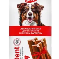 Жевательный снек Biff DENT со вкусом баранины для собак крупных пород, 270 г
