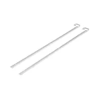 Планка для столешницы щелевая CAPPIO, 38 мм, цвет хром, набор 2 шт.