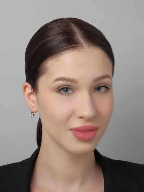 Серьги со стразами &laquo;Магия&raquo;, бусинка в капле, белые в розовом золоте