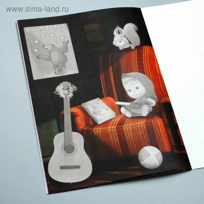 Книга с аппликациями, 20 стр., А5, Маша и Медведь Книга с аппликациями, 20 стр., А5, Маша и Медведь