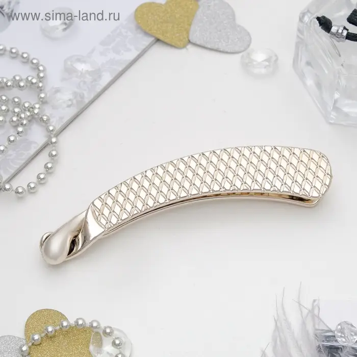 Банан для волос «Классика», ромбы, 10.5 см, золото Банан для волос «Классика», ромбы, 10.5 см, золото