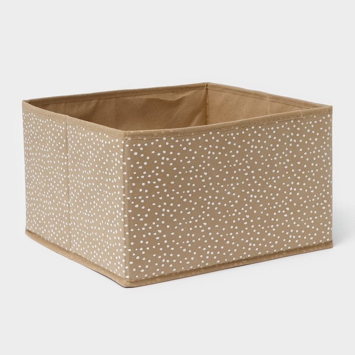 Короб для хранения Доляна Points, 29× 29×18 см, цвет бежевый Короб для хранения Доляна Points, 29× 29×18 см, цвет бежевый
