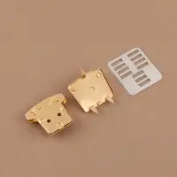 Застёжка для сумки, 3.5×3.8 см, цвет золотой