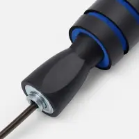 Беспроводная скакалка Silentino, черная с синим Беспроводная скакалка Silentino, черная с синим