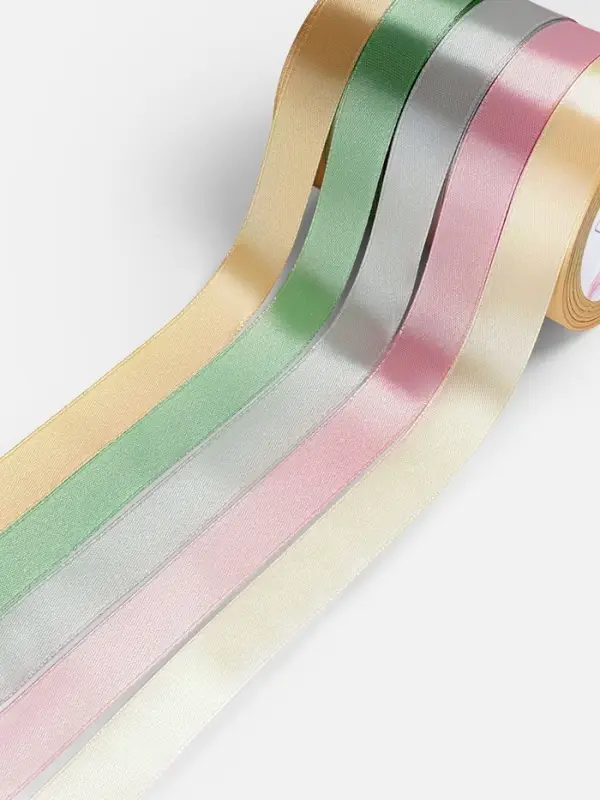 Атласная лента, набор 5 шт. &laquo;Тёплый день&raquo;, 20 мм, 23&plusmn;1 м