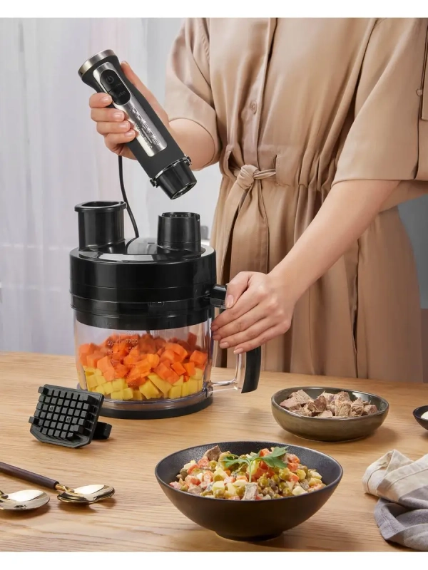 Блендер погружной ручной PHB 1589AL CUBE нарезка кубиками