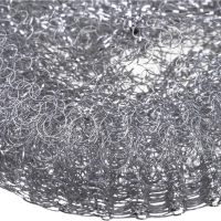 Губка-мочалка спираль металлическая Luscan 110х110х40мм 40г