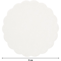 Салфетки бумажные костеры подставка AIRLAID диам 9см бел1сл 1000шт/уп 55101