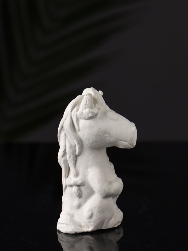 Фигура под роспись  Фигура под роспись "Лошадка с косой"  9х5х5 см