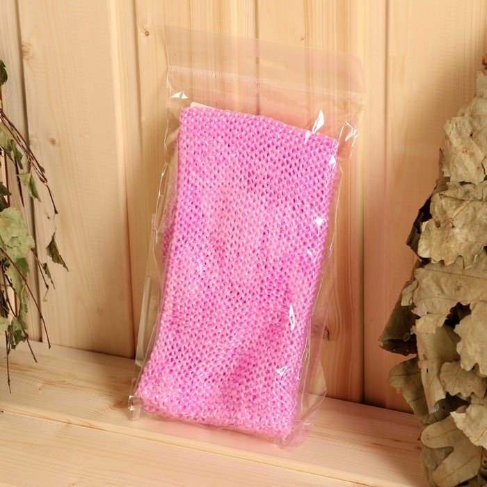 Мочалка банная вязаная Мочалка банная вязаная "Супердлинная", 70х11см, цвет микс