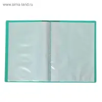 Набор папок А5, 20 вкладышей, Calligrata, карман на корешке, микс, 4 штуки