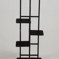 Подставка для цветов Greengo, 5 полок, 36&times;23&times;94 см, напольная, каркас металл, полки МДФ, чёрная