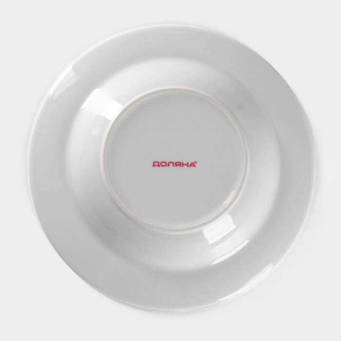 Тарелка глубокая керамическая Доляна «Мрамор», 300 мл, d=21 см, цвет белый и серый Тарелка глубокая керамическая Доляна «Мрамор», 300 мл, d=21 см, цвет белый и серый