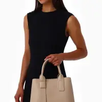 Сумка женская тоут TEXTURA на молнии, 32&times;12&times;24 см, бежевая