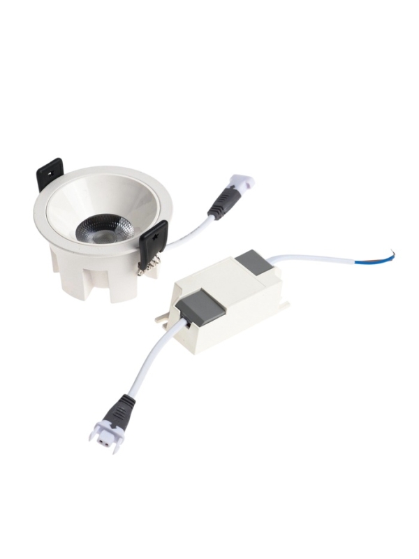 Светильник светодиодный встраиваемый, 6Вт, 6500К, с драйвером, D65, белый Светильник светодиодный встраиваемый, 6Вт, 6500К, с драйвером, D65, белый