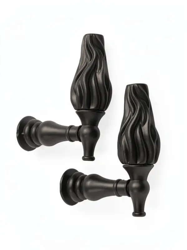Крючок - держатель для штор CAPPIO KS051, алюминий, черный, 2 шт.