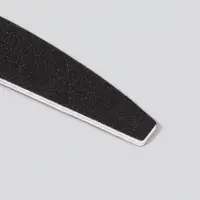 Пилка для ногтей, лодочка, 100/180 грит, 18 см, чёрная