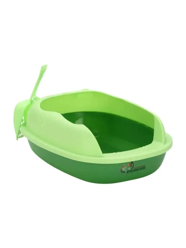 Туалет &laquo;Пижон&raquo;, с бортами и совком, 37&times;30&times;14 см, зелёный