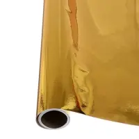 Плёнка самоклеящаяся, металлизированная, золотая, 0.45&times;3 м, 30 мкм
