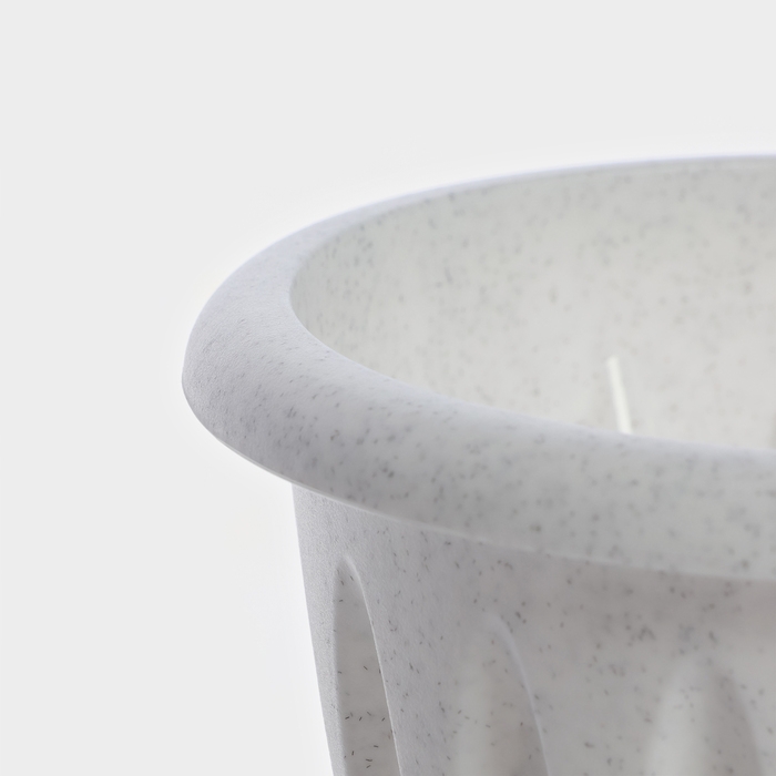 Горшок с поддоном «Фелиция», 900 мл, цвет мраморный Горшок с поддоном «Фелиция», 900 мл, цвет мраморный