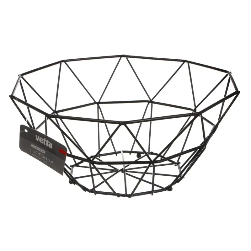 Корзина для фруктов тм Vetta углеродистая сталь, 26x26x13см