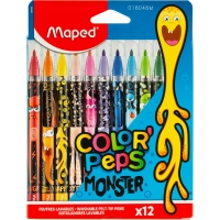 Фломастеры COLOR'PEPS MONSTER смываемые,12 цв/наб,845400