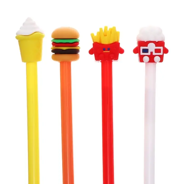 Ручка - прикол гелевая «Фастфуд», синий стержень, МИКС Ручка - прикол гелевая «Фастфуд», синий стержень, МИКС