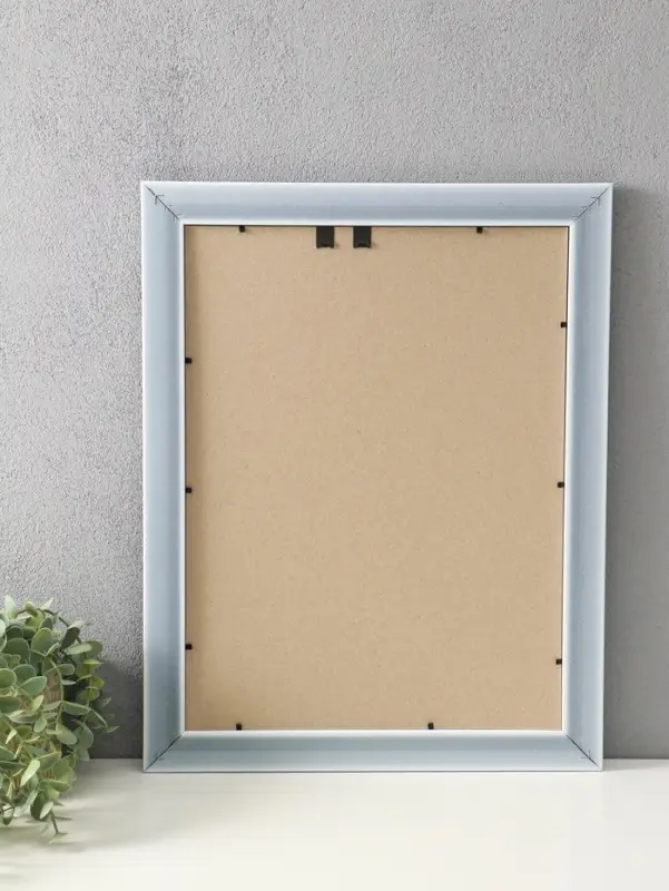 Фоторамка для фото 30х40 см "Luxe Elegance" пластик, серо-голубой, (пластик экран)