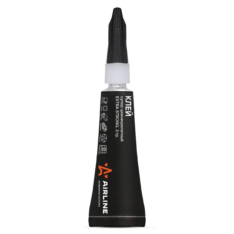 Клей супер цианакрилатный EXTRA STRONG, 1 шт., 3 гр. блистеры на подложке