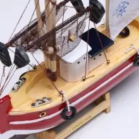 Сувенирная модель корабля &laquo;Рыбацкое судно красное&raquo;, 20&times;20 см