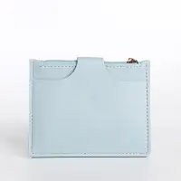 Картхолдер с монетницей на молнии, цвет голубой