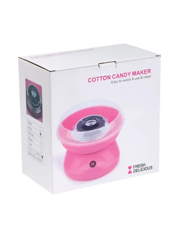Аппарат для приготовления сладкой ваты LCC-01, 400 Вт, розовый Аппарат для приготовления сладкой ваты LCC-01, 400 Вт, розовый
