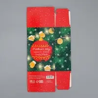 Складная новогодняя коробка-конфета &laquo;Время для сказки&raquo;, 9,3 х 14,6 х 5,3 см