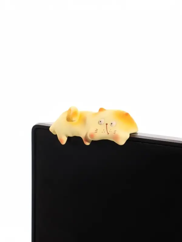 Мини - фигурка на монитор &laquo; Растекающийся котик&raquo;, 2.7&times;5.3&times;2 см