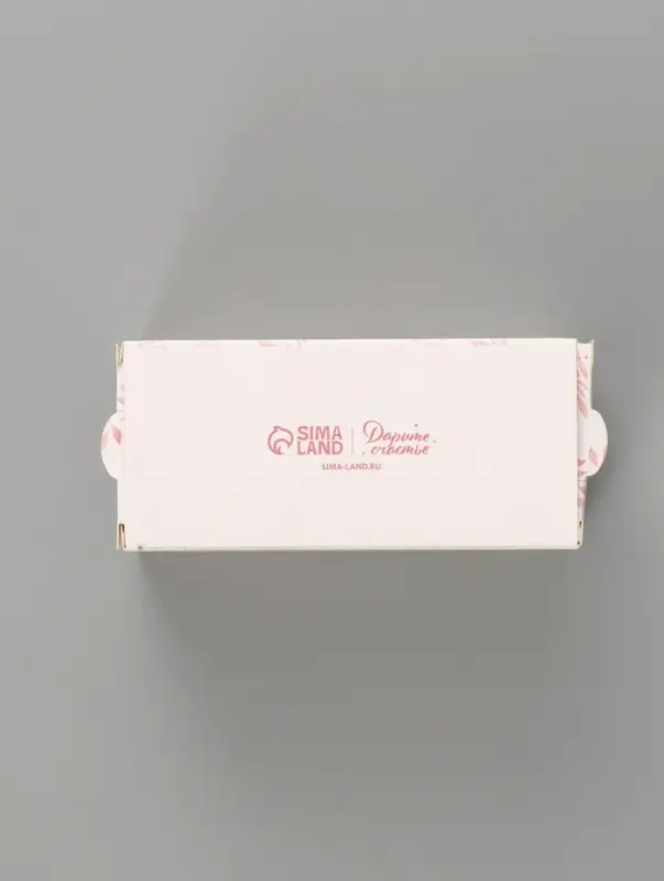 Коробка подарочная с окном &laquo;С любовью&raquo;, 12&times;5.5&times;5.5 см, самосборная