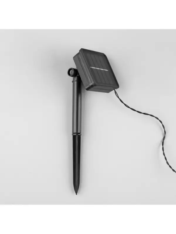 Гирлянда &laquo;Нить&raquo;, 4.5 м, уличная, с насадками &laquo;Цветок&raquo;, IP44, 30 LED, 2 режима, солнечная батарея, тёмная нить, свечение мульти