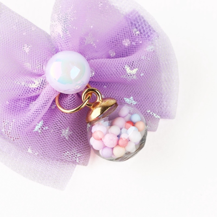 Заколка для волос с бантом «Самой нежной», 7 х 5 см Заколка для волос с бантом «Самой нежной», 7 х 5 см