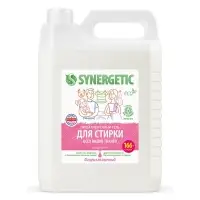 Жидкое средство для стирки Synergetic, гель, универсальное, гипоаллергенное, 5 л