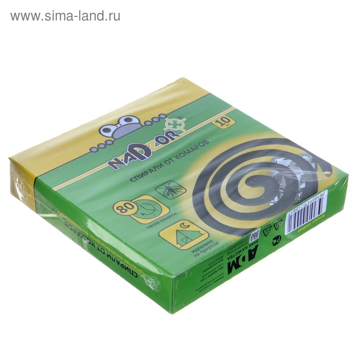 Спирали от комаров Спирали от комаров "Nadzor", черные, 10 шт