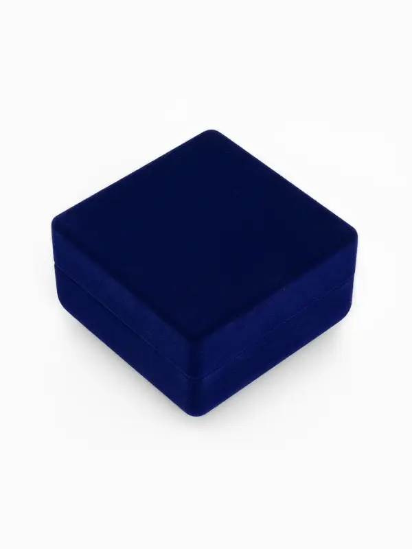 Футляр бархатный под браслет, часы &laquo;Классика&raquo;, 9&times;9&times;5.5 см, синий