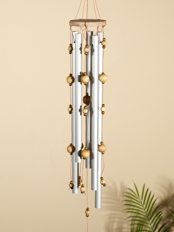 Музыка ветра "Восток" дерево, алюминий 7х7х60 см