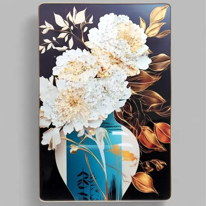 Картина акрил &laquo;Цветы в вазе стиль&raquo;, 60&times;39.5 см