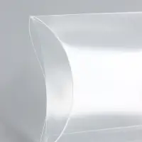 Складная прозрачная коробка из PVC, для упаковки подарков, 9×7×2.5 см