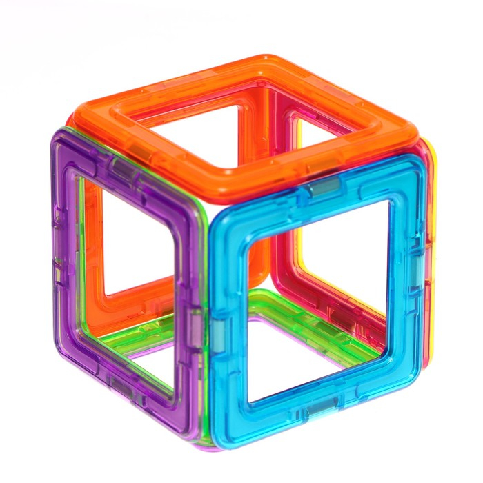 Конструктор магнитный «Цветные магниты», 14 деталей Конструктор магнитный «Цветные магниты», 14 деталей